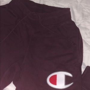 Burgundy champion sweats!